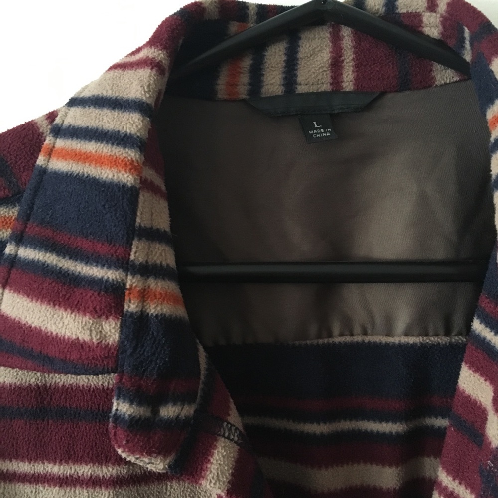 Uniqlo striped fleece shirt - Picture 3 of 5